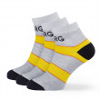 Ženske čarape Warg Trail Low Wool 3-pack siva/žuta SvSedaCernutaCerna