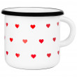Šalica Zulu Cup Mini Heart bijela/crvena