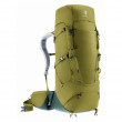 Turistički ruksak Deuter Aircontact Core 40+10 žuta/zelena cactus-ivy