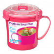 Šalica Sistema Microwave Medium Soup Mug ružičasta