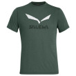 Muška majica Salewa Solidlogo Dri-Rel M S/S Tee tamno siva DeepForestMelange