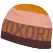 Kapa Ortovox Patchwork Beanie Tamno crvena Winetasting