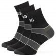 Muške čarape Warg Trail MID Wool 3-pack crna/zelena BlackSedoZelenaBila