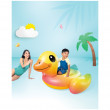 Patka na napuhavanje Intex Baby Duck Ride-On