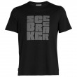 Muška majica Icebreaker Central SS Tee Type Stack crna Black