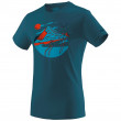 Muška majica Dynafit Artist Series Co T-Shirt M (2021) plava/narančasta Fjord/Hike
