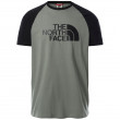 Muška majica The North Face M S/S Raglan Easy Tee siva/zelena AgaveGreen