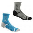 Ženske čarape Regatta Ladies 2pk Sock siva/plava Ltstl/Niagbl