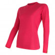 Ženska majica Sensor Merino Wool Active dugi r. ružičasta Magenta