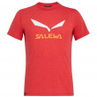 Muška majica Salewa Solidlogo Dri-Rel M S/S Tee crvena 1806 tango red melange