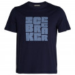 Muška majica Icebreaker Central SS Tee Type Stack tamno plava MidnightNavy