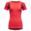 Ženska majica Devold Hiking Woman T-shirt boja lososa Poppy/Beetroot