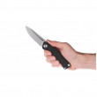 Nož Acta non verba Z200 Stonewsh/Plain Edge,Dural crna Black