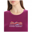 Ženska funkcionalna majica Icebreaker Women Tech Lite II SS Tee Mountain Geology