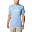 Muška majica Columbia Kwick Hike™ Graphic SS Tee svijetlo plava Skyler Heather, Elevated High