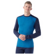 Muške funkcionalne majice Smartwool M Classic Thermal Merino Base Layer Crew Boxed plava / svijetloplava nival blue-deep navy