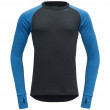Muška majica Devold Expedition Man Shirt crna/plava Skydiver/Ink