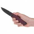 Nož Acta non verba Z200 DLC/Plain Edge, G10/Lock crvena Red/Black