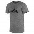 Muška majica Warg Merino Mountain 165 Short siva GrayMelange