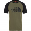 Muška majica The North Face M S/S Raglan Easy Tee zelena/crna EuBurntOliveGreen