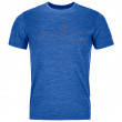 Muške funkcionalne majice Ortovox 150 Cool Mountain Face TS plava JustBlueBlend