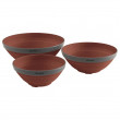 Set zdjela Outwell Collaps Bowl Set smeđa Terracotta