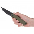 Nož Acta non verba Z200 DLC/Plain Edge, G10/Lock zelena Olive