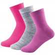 Dječje čarape Devold Daily Light Kid Sock 3pk ružičasta GirlMix