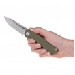 Nož Acta non verba Z200 Stonewash/Plain Edge, G10 zelena Olive