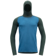 Muške funkcionalne majice Devold Kvitegga Merino 230 Hoodie Man plava WOODS/BLUE