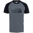 Muška majica The North Face M S/S Raglan Easy Tee siva/crna Tnfmedixgreyheather(Std)