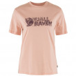 Ženska majica Fjällräven Lush Logo T-shirt W svijetlo ružičasta