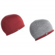 Kapa Icebreaker Pocket Hat crvena/siva Cabernet/GritstoneHthr