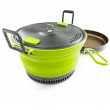 Lonac GSI Outdoors Escape Set 3 L Pot + Fry Pan svijetlo zelena