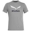 Muška majica Salewa Solidlogo Dri-Rel M S/S Tee svijetlo siva HeatherGray