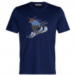 Muška majica Icebreaker Tech Lite II SS Tee Ski Rider tamno plava RoyalNavy