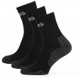 Ženske čarape Warg Trek Merino 3-pack crna/siva
