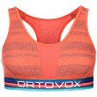 Sportski grudnjak Ortovox 185 Rock'N'Wool Sport Top narančasta Coral