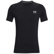 Muška majica Under Armour HG Armour Fitted SS crna Black//White