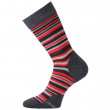 Čarape Lasting WPL siva/crvena