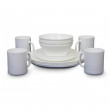 Set posuđa Vango Opal 16 Piece Dining Set bijela