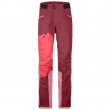 Ženske hlače Ortovox Westalpen 3L Pants W Blue Lake crvena DarkBlood
