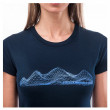 Ženska funkcionalna majica Sensor Merino Active Pt Mountains Deep Blue