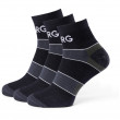Muške čarape Warg Trail Low Wool 3-pack crna/zelena BlackSedoZelenaBila
