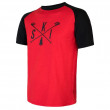 Muška majica Sensor Merino Active Pt Ski crna/crvena