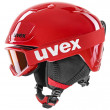Dječija skijaška kaciga Uvex Heyya Set crvena/crna Redblack