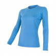 Ženska majica Sensor Merino Wool Active dugi r. svijetlo plava Blue