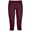 Ženske kratke hlače 3/4 Ortovox W's 120 Competition Light Short Pants boja vina DarkWine