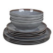 Set posuđa Bo-Camp Tableware Halo 12 siva Gray/Terra