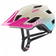 Biciklistička kaciga Uvex Access bijela / ružičasta